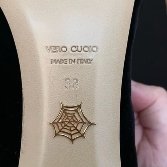 Charlotte Olympia Black Velvet Size 38 Kitty Flats (only worn once) - Picture 9 of 10